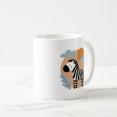 ファンタジーなゼブラ スカンジナビア風 コーヒーマグカップ (正面右)