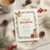 ファンタジーなトナカイのクリスマスパーティー招待状 招待状