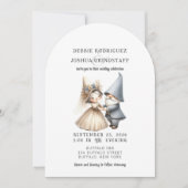ファンタジーなノームの楽しい結婚式招待状 招待状 (正面)