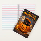 ファンタジーなハロウィン螺旋ノート ノートブック (内側)