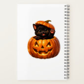 ファンタジーなハロウィン螺旋ノート ノートブック (裏面)