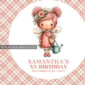 ファンタジーなピンクの妖精の花 1歳の誕生日パーティー