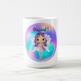 ファンタジーなプリンセスと妖精の誕生日 コーヒーマグカップ