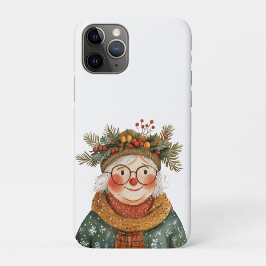 ファンタジーなホリデーおばあちゃんデコラティブピロー Case-Mate iPhoneケース (裏)
