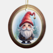 ファンタジーなホリデーキャラクターの両面飾り🎄 セラミックオーナメント (左)