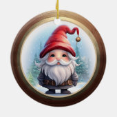 ファンタジーなホリデーキャラクターの両面飾り🎄 セラミックオーナメント (裏面)