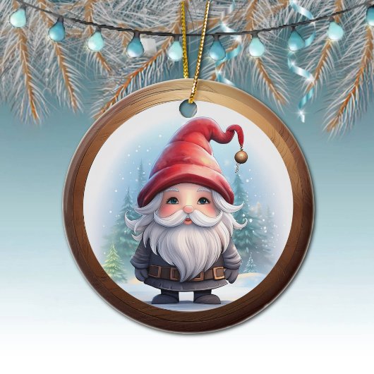 ファンタジーなホリデーキャラクターの両面飾り🎄 セラミックオーナメント