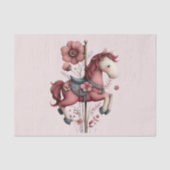 ファンタジーなメリーゴーラウンドの馬の画像 薄葉紙 (正面)