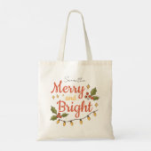 ファンタジーなモダンクリスマスホリデートートバッグ トートバッグ (裏面)