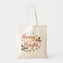 ファンタジーなモダンクリスマスホリデートートバッグ