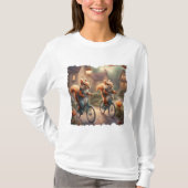 ファンタジーなリス達の自転車の絵本 Tシャツ (正面)