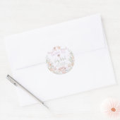 ファンタジーな世界へようこそ 妖精の1歳の誕生日 ラウンドシール (封筒)