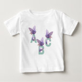 ファンタジーな世界 赤ちゃん 半袖ABC Tシャツ (正面)