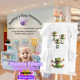 ファンタジーな世界 赤ちゃん 半袖ABC Tシャツ