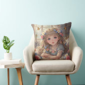 ファンタジーな女の子 クッション (椅子)