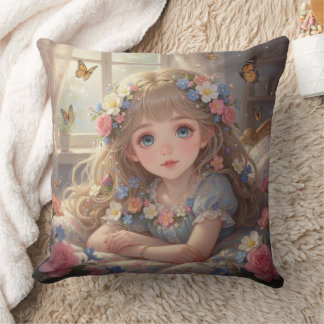 ファンタジーな女の子 クッション
