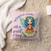ファンタジーな妖精のスパークル クッション (ブランケット)