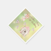 ファンタジーな妖精の初誕生日  スタンダードカクテルナプキン (角)