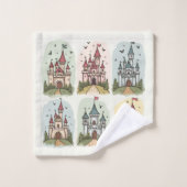 ファンタジーな妖精の物語の城 ウォッシュタオル (ウォッシュタオル)