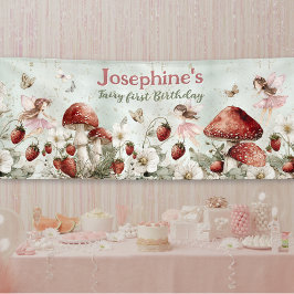 ファンタジーな妖精の1歳の誕生日 オーダーメイドロング 横断幕