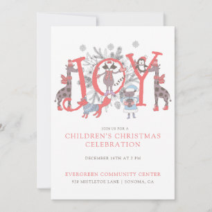 ファンタジーな子供のクリスマス祝賀会 招待状