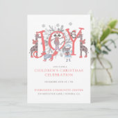 ファンタジーな子供のクリスマス祝賀会 招待状 (スタンド正面)