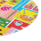 ファンタジーな朝食パターン  カッティングボード (角)