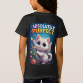 ファンタジーな羽を持つ子猫 Tシャツ (裏面)