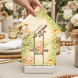 ファンタジーな農場の仲間たちの絵本風キッズバースデー スタンダードカクテルナプキン