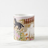 ファンタジーな農場の友達 – 遊び心あふれる動物のコーヒーマグ コーヒーマグカップ (中央)