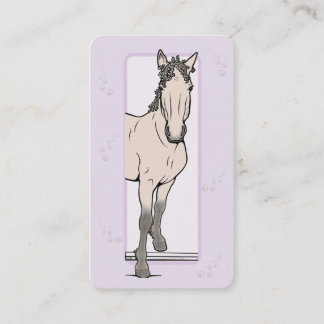 ファンタジーな馬の小さなビジネス サンクスカード ウェルカム ノートカード