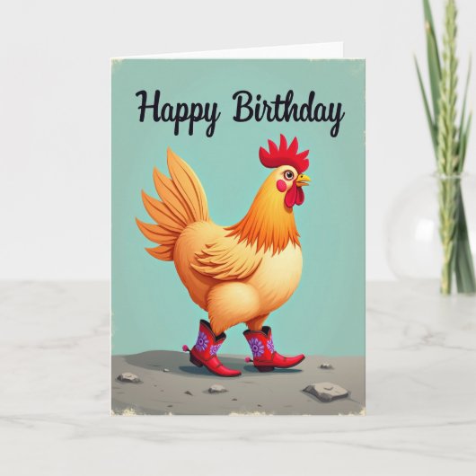 ファンタジーな鳥の誕生日カード カード (正面)