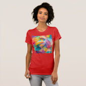 ファンタジーな鳥 絹の鳥 Tシャツ (正面フル)