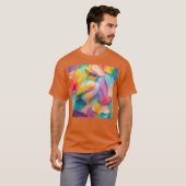 ファンタジーな鳥 絹の鳥 Tシャツ (正面フル)