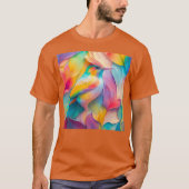 ファンタジーな鳥 絹の鳥 Tシャツ (正面)