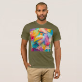 ファンタジーな鳥 絹の鳥 Tシャツ (正面フル)