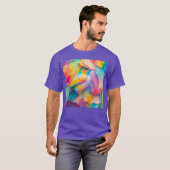 ファンタジーな鳥 絹の鳥 Tシャツ (正面フル)