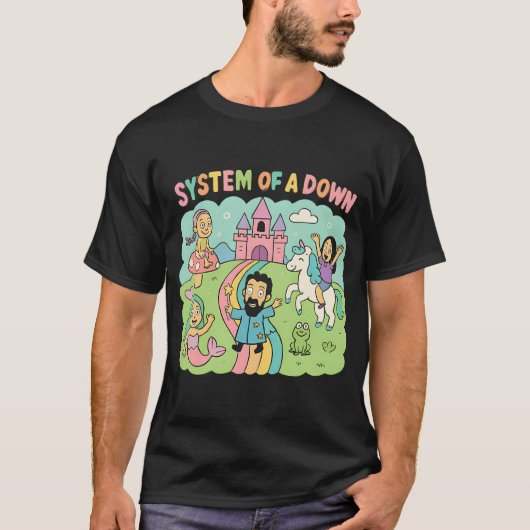 ファンタジーなSystem+Of+A+Downのキャラクター Tシャツ (正面)