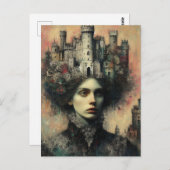 ファンタジーのおとぎ話の女王 ポストカード (正面/裏面)