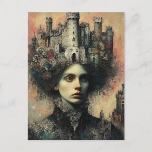 ファンタジーのおとぎ話の女王 ポストカード (正面)