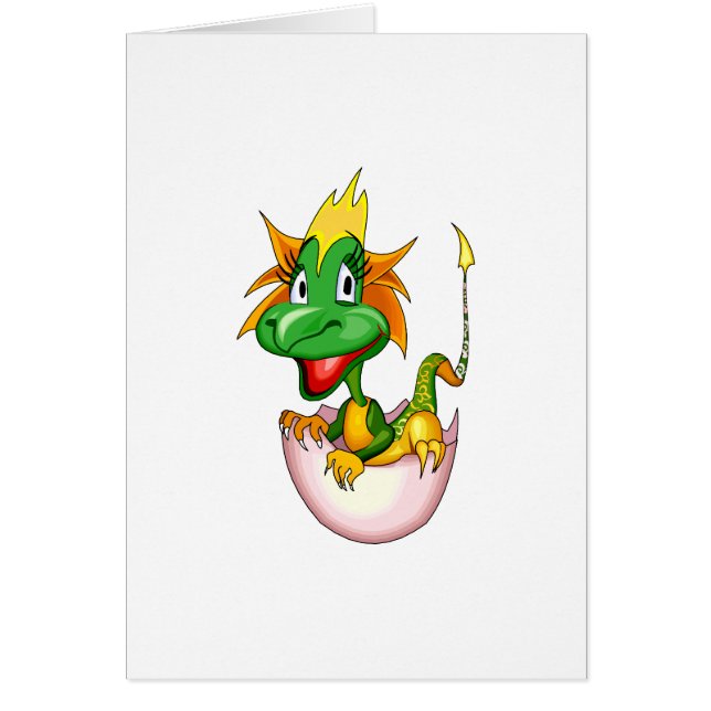 ファンタジーのかわいいベビーのドラゴン (正面)