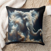 ファンタジーのかわいい雲象の煙 クッション (ブランケット)