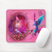 ファンタジーのオウム-マウスパッド マウスパッド (マウス)