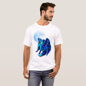 ファンタジーのオオカミのTシャツ Tシャツ (正面フル)