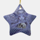 ファンタジーのオーナメント-暗い人魚 セラミックオーナメント (裏面)