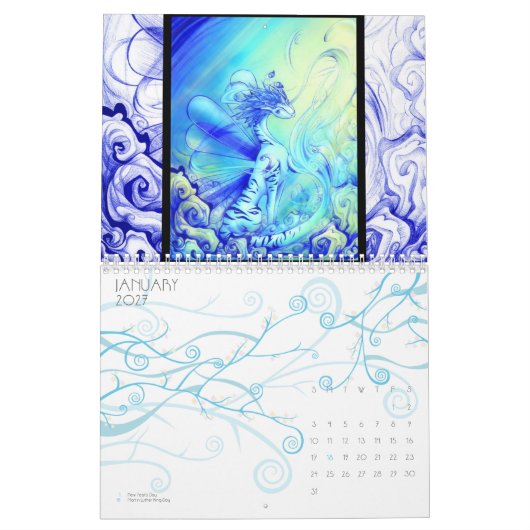 ファンタジーのカレンダー2011年 カレンダー (1月 2027)