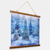 ファンタジーのクリスマスツリー 吊り下げ型タペストリー (傾斜あり)