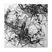 ファンタジーのスカル タイル (正面)