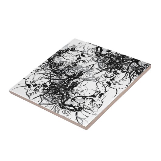 ファンタジーのスカル タイル (側面)