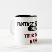 ファンタジーのスポーツ-あなたのチーム名前-マグ ツートーンマグカップ (正面左)